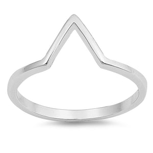 Sterling Silver Chevron Ring