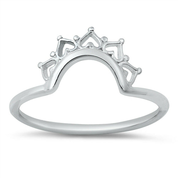 Sterling Silver Henna Style Heart Design Ring