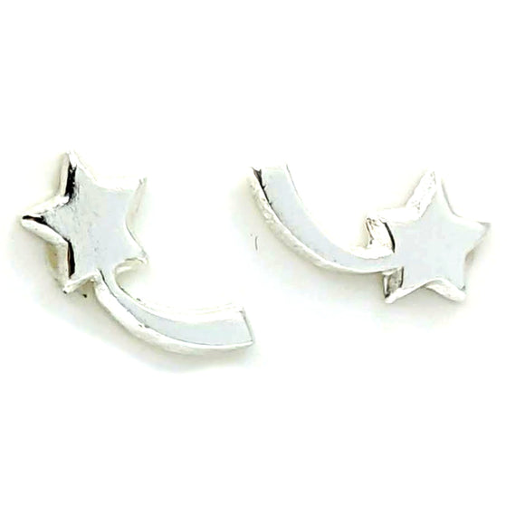 Sterling Silver Shooting Star Earrings