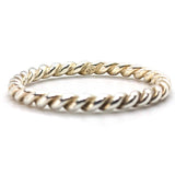Sterling Silver Rope Style Stacker Ring