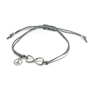 Sterling Silver Infinity Sign Friendship Bracelet