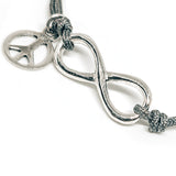 Sterling Silver Infinity Sign Friendship Bracelet