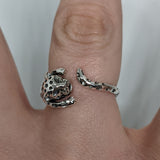 Sterling Silver Leopard Ring