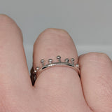 Sterling Silver Stick & Ball Band Ring