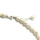 White Freshwater Pearl Choker With Sterling Silver Clasp