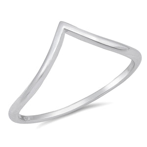 Skinny Sterling Silver Wishbone Ring