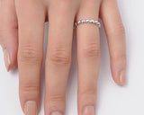 Sterling Silver Bubble Band Stacking Ring